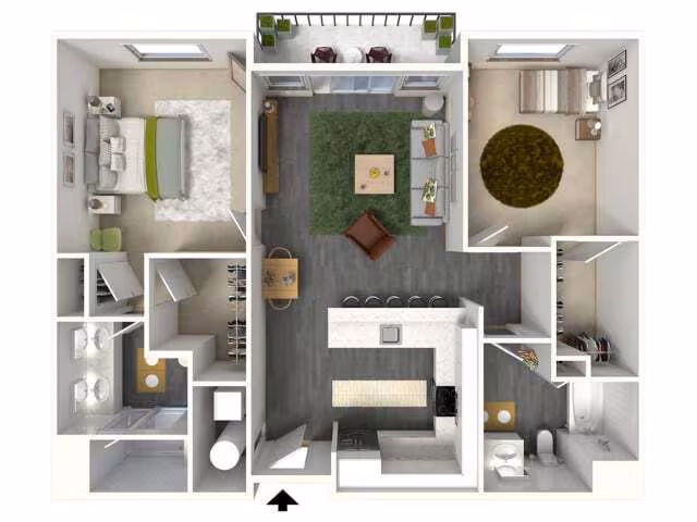 Unit 317 218H floor plan